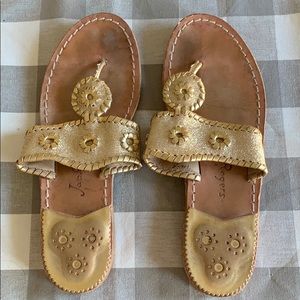 Gold Glitter Jack Rogers Sandal